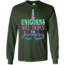 Unicorns are Born in January Shirt Unicorn Lover Birthday