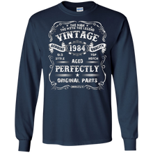 Mens 33th Birthday T-Shirt Legend Vintage 1984 Original Parts Tee
