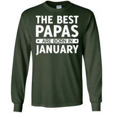 Mens The Best Papas Are Born In January T-Shirt
