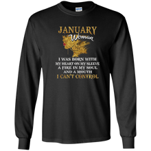 January Woman Cute Shir Born In January Birthday Gift