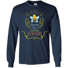 Queens Are Born In January Funny Honey Bee Novelty Shirt