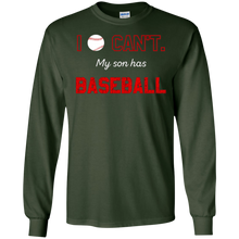 I Can't My Son Has Baseball T-Shirt Moms & Dads TShirt Gifts