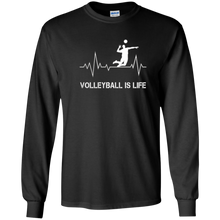 Volleyball Is Life Heartbeat T-Shirt Coach Player Team Gifts
