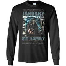 Never Underestimate A Man Born In January Birthday Shirts