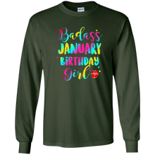 BADASS January Birthday Girl Woman Shirt Funny Gift