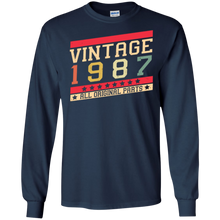 Men's Vintage 1987 T-Shirt 30th Birthday All Original Parts