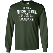 All Men are Created Equal Best Born January Birthday TShirt