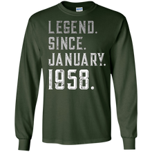 Legend Since January 1958 Shirt - 60th Birthday Gifts