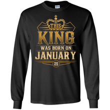 This King Was Born On January 25 T-shirts Capricorn Pride