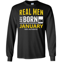 Real Men Are Born In January Shirt January Birthday Shirts