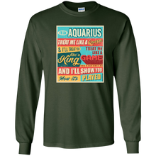 I'm An Aquarius Queen T-shirt Retro Astrology Sign Birthday