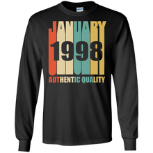 Retro January 1998 T-Shirt Vintage 20th Birthday Gift Shirt