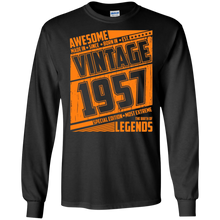 Legends Awesome are born Retro Vintage made in 1957 60th