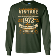Vintage Genuine Made In 1972 45th Birthday Gift 45 years old