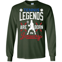 Tennis Legends Born in January Shirt Funny Gift T-Shirt