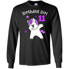 11th Year Old Birthday Tee Dabbing Unicorn Gifts T Shirts