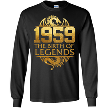 1959 The Birth Of Legends Vintage Classic 59 Years Old 59th