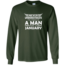 Never Underestimate The Power Of A Woman T Shirt January Wom