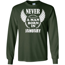 Never Underestimate A Man Born In January Birthday Men Shirt