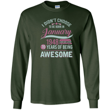 I Didn't Choose To Be Born In 1948 70 Years Old T-shirt