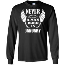 Never Underestimate A Man Born In January Birthday Men Shirt