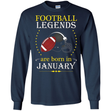 Football Legends Are Born In January Shirt Gear Apparel 2