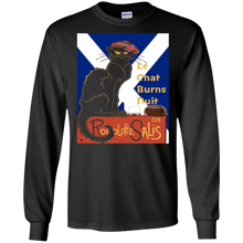 Le Chat Burns Nuit Haggis Dram Scottish Saltire T-Shirt