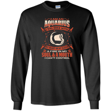 Aquarius Gifts - Aquarius Born With Heart On Sleeve Shirt