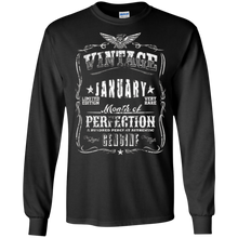 January Birthday T-Shirt Cool Vintage Distressed Top Tee