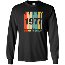 Retro January 1977 T-Shirt Vintage 41st Birthday Gift Shirt