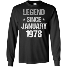 Legend Since January 1978 T-Shirt - 40th Birthday Gifts