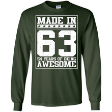 Birthday Gift For 54 Years Old 1963 Tee Shirt