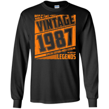 Legends Awesome are born Retro Vintage made in 1987 30th