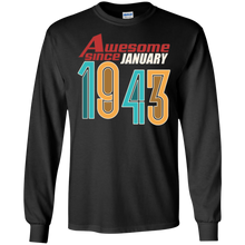 Awesome Since January 1943 T-Shirt 74th Birthday