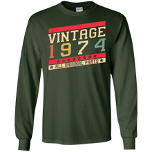 Men's Vintage 1974 T-Shirt 43th Birthday All Original Parts