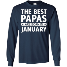 Mens The Best Papas Are Born In January T-Shirt