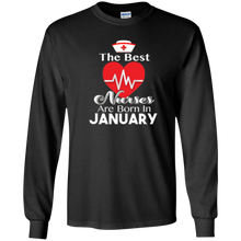 The Best Nurses Are Born In January T-shirt Birthday Gift