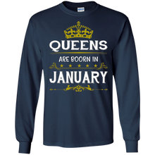Queens Are Born In January Birthday T-Shirt for Women