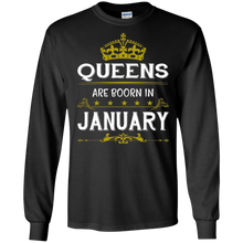 Queens Are Born In January Birthday T-Shirt for Women