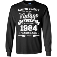 Born in 1984 Vintage Birthday T-Shirt - Made in 1984 Shirts