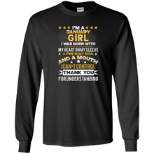 I'm A January Girl T Shirt Funny Gift For January Birthday