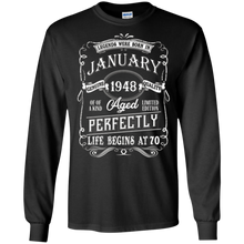 Legends Were Born In Jannuary 1948, 70th Birthday Gift Shirt