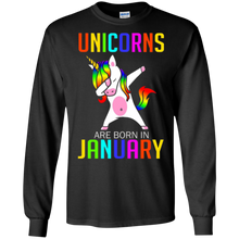 Unicorns Are Born In January Shirt - Dabbing Unicorn Shirt