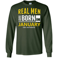 Real Men Are Born In January Shirt January Birthday Shirts