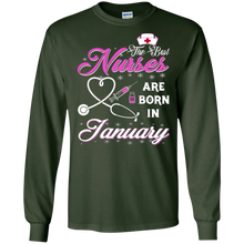 The Best Nurses Are Born In January T-shirt for girls and wo