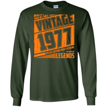 Legends Awesome are born Retro Vintage made in 1977 40th