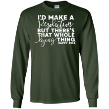 2018 Happy New Years Eve Party Shirt, Resolution Lying Thing