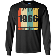 Retro January 1966 T-Shirt Vintage 52nd Birthday Gift Shirt