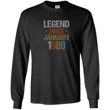 Legend Since January 1980 Shirt - 38th Birthday Gifts