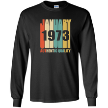 Retro January 1973 T-Shirt Vintage 45th Birthday Gift Shirt